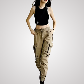 Calça Cargo Casual Feminina