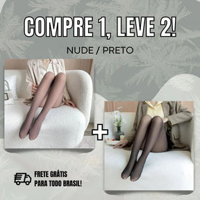 Meia Calça Térmica Forrada com Lã - Compre 1 Leve 2