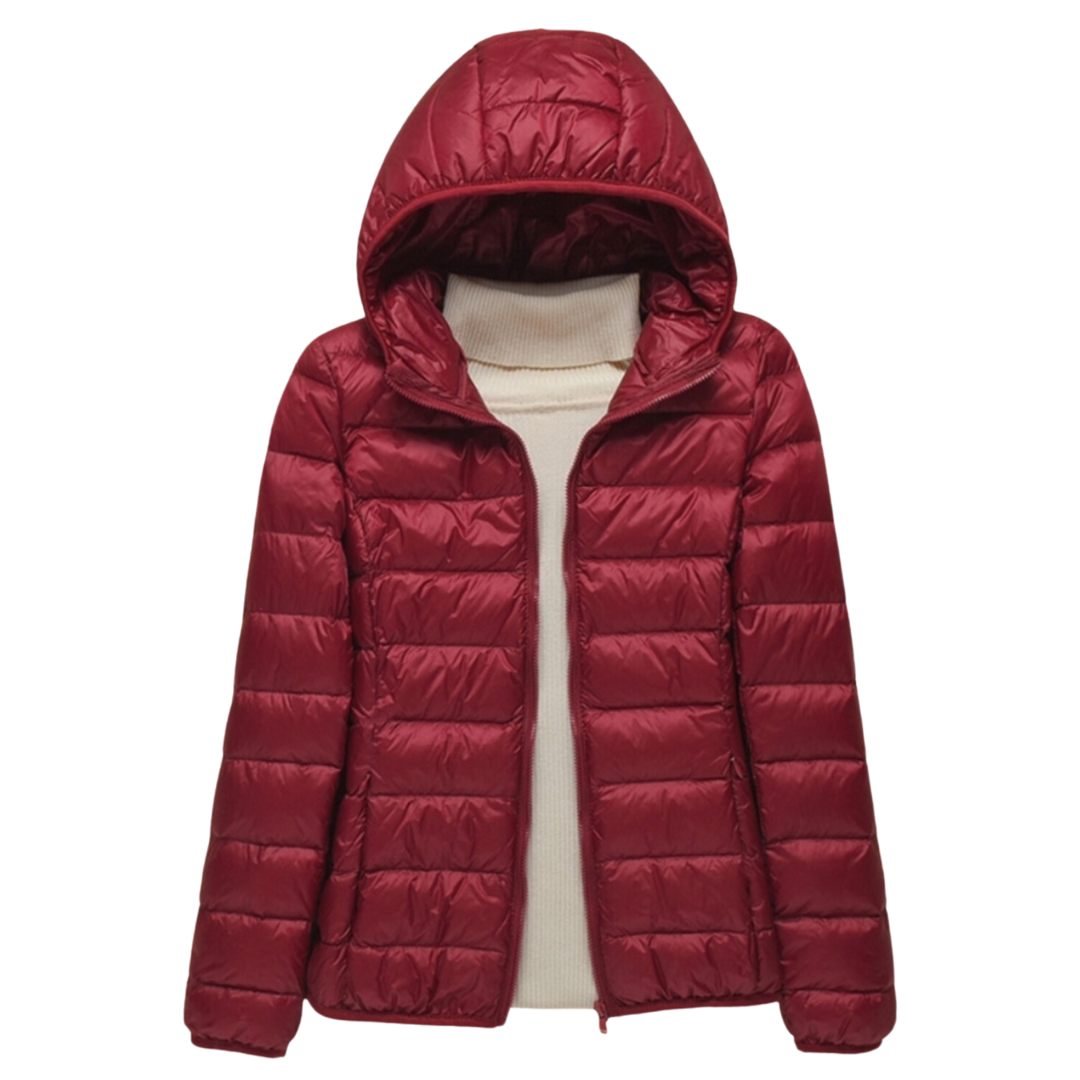 Jaqueta Puffer Feminina - Com capuz