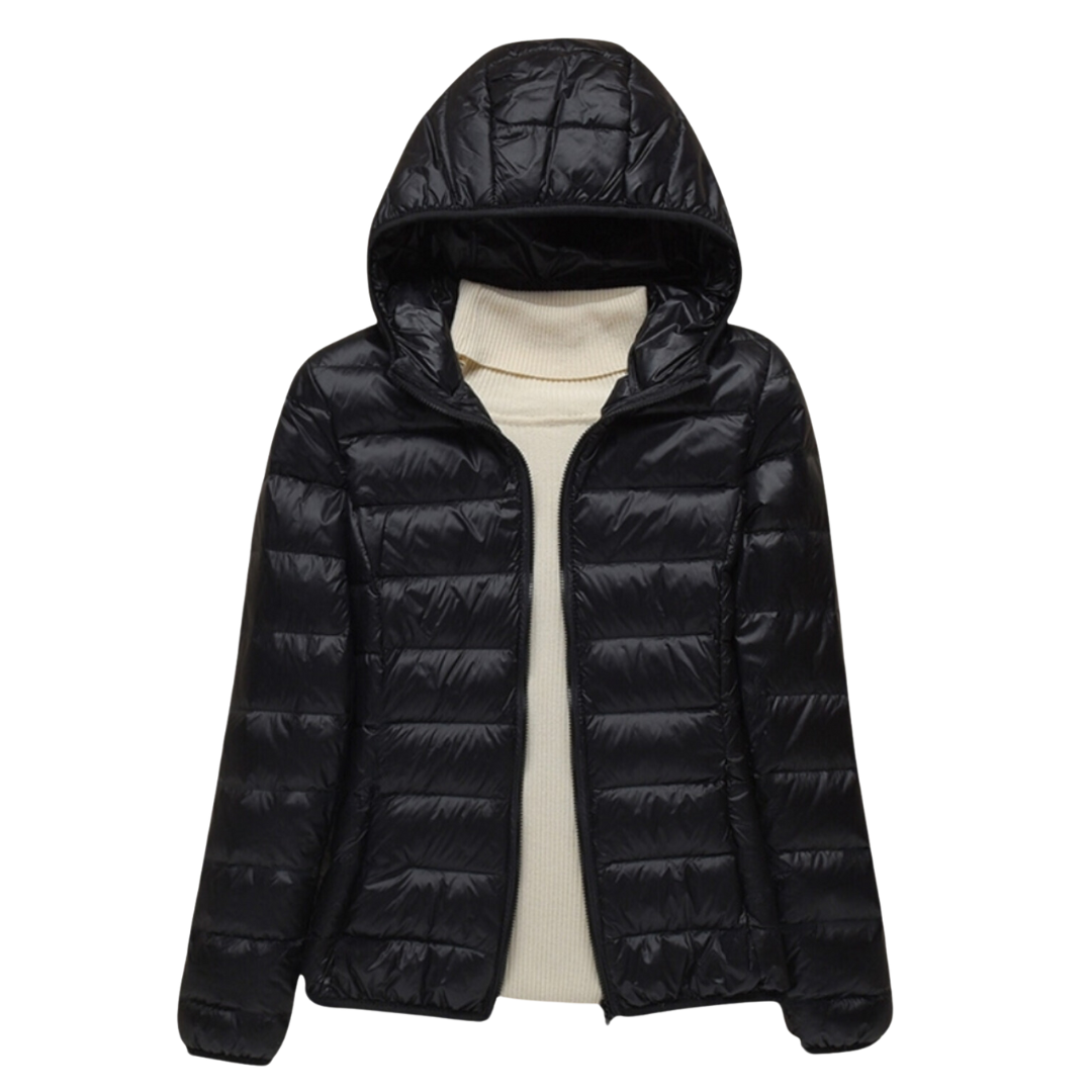 Jaqueta Puffer Feminina - Com capuz