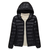 Jaqueta Puffer Feminina - Com capuz