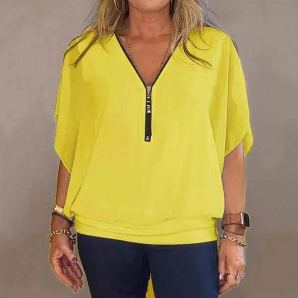 Camisa Feminina Casual de Chiffon