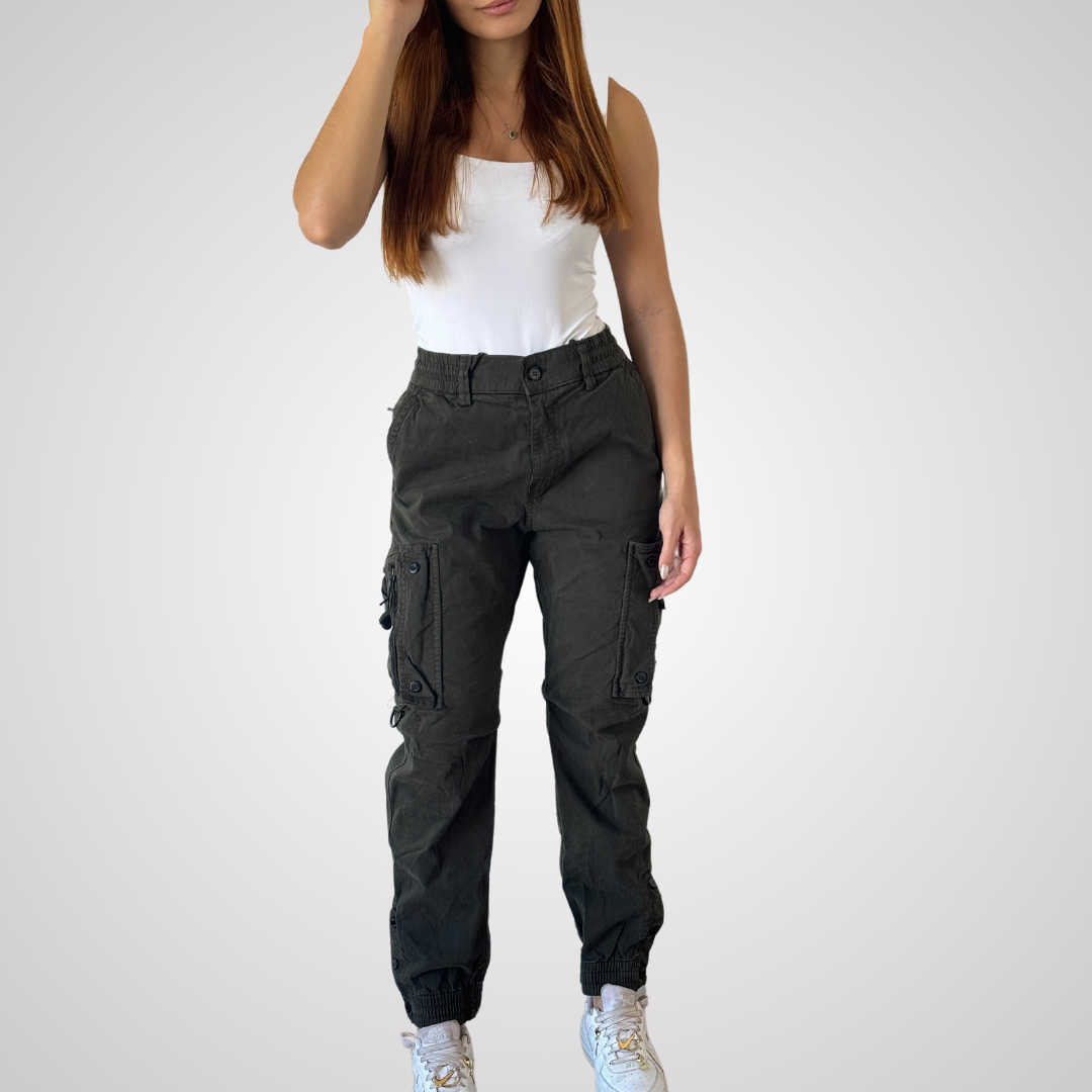 Calça Cargo Casual Feminina