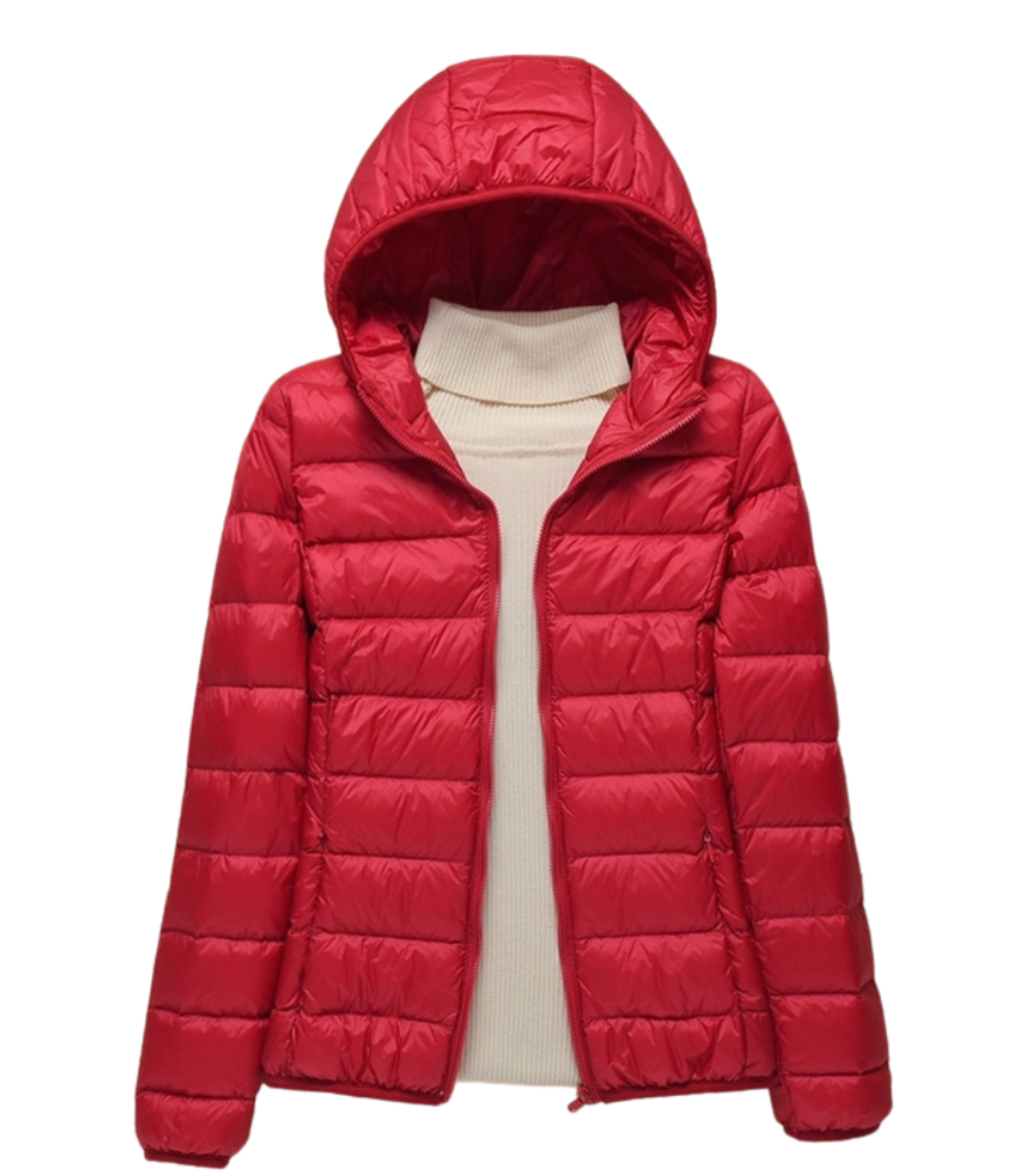 Jaqueta Puffer Feminina - Com capuz