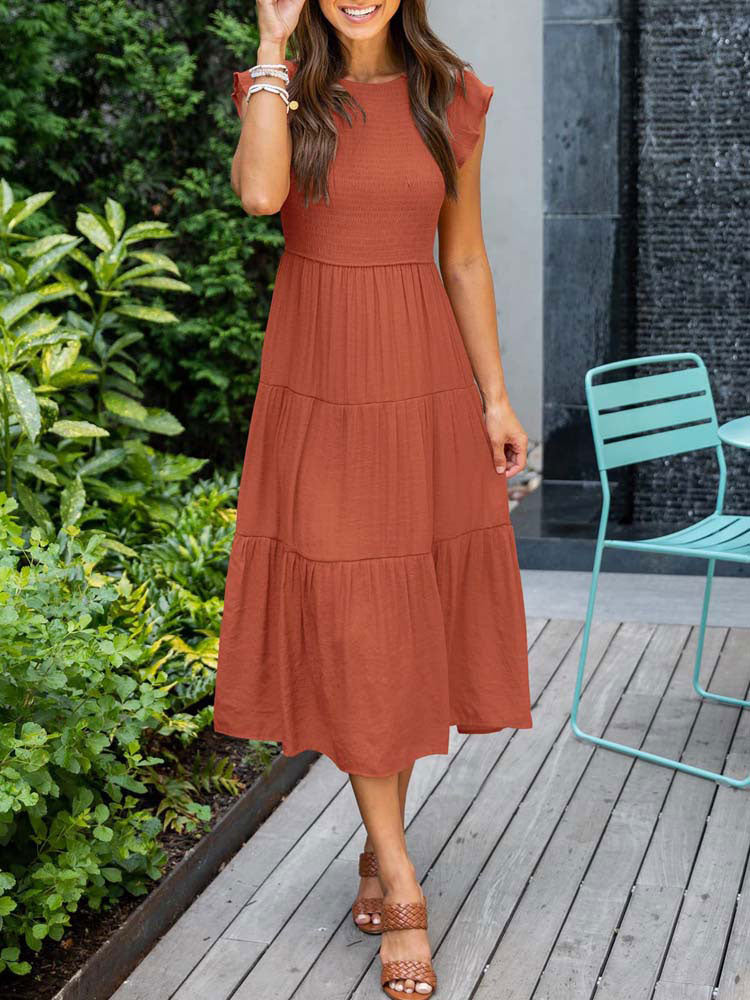 Vestido Midi Casual Flutter