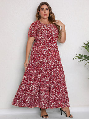 Vestido Longo Plus Size Floral