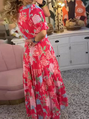 Vestido Longo Floral Village