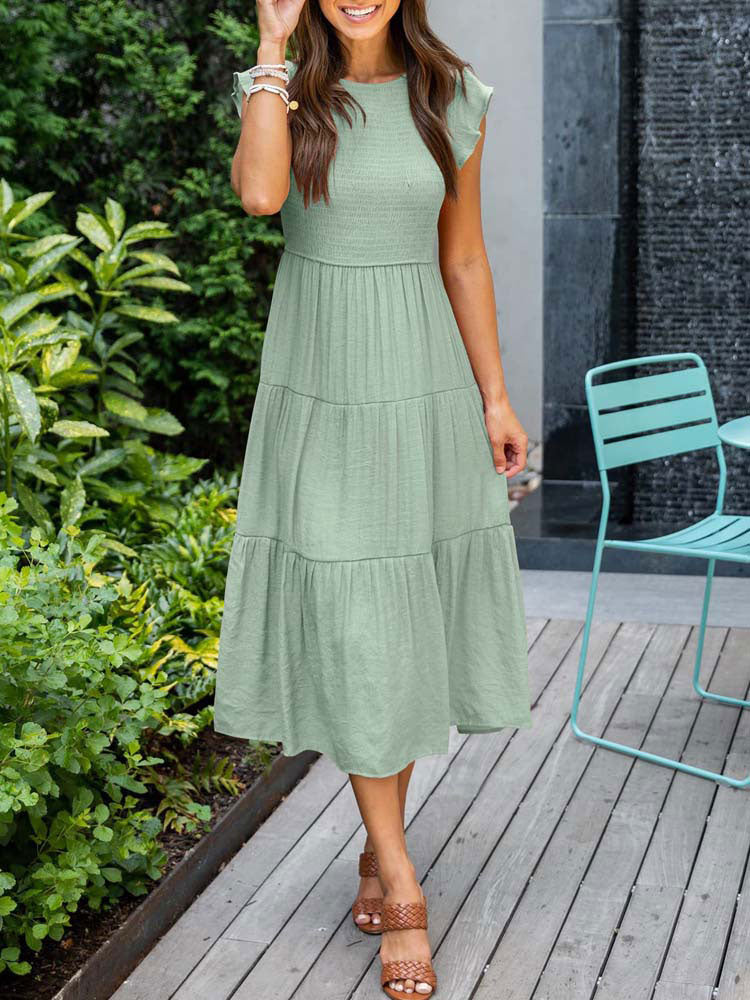 Vestido Midi Casual Flutter