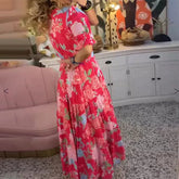 Vestido Longo Floral Village