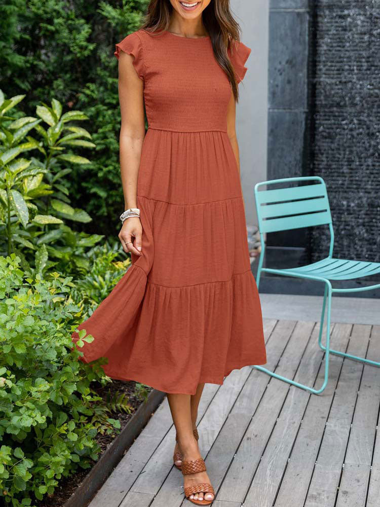 Vestido Midi Casual Flutter