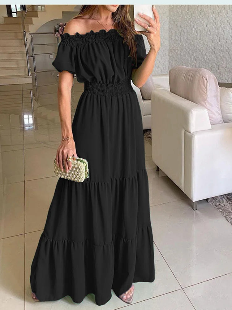 Vestido Longo Esmeralda - Elegante e Versátil