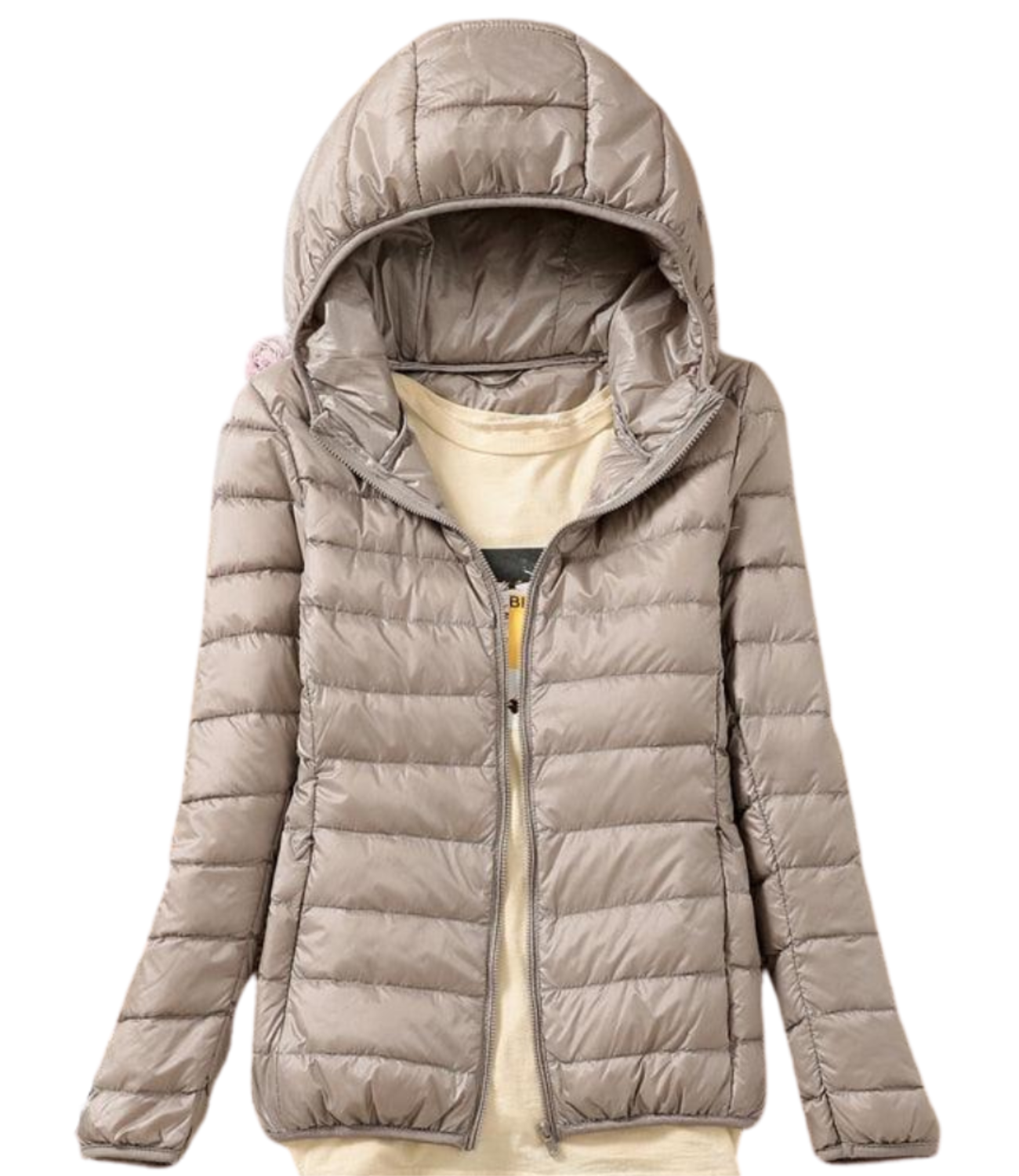 Jaqueta Puffer Feminina - Com capuz